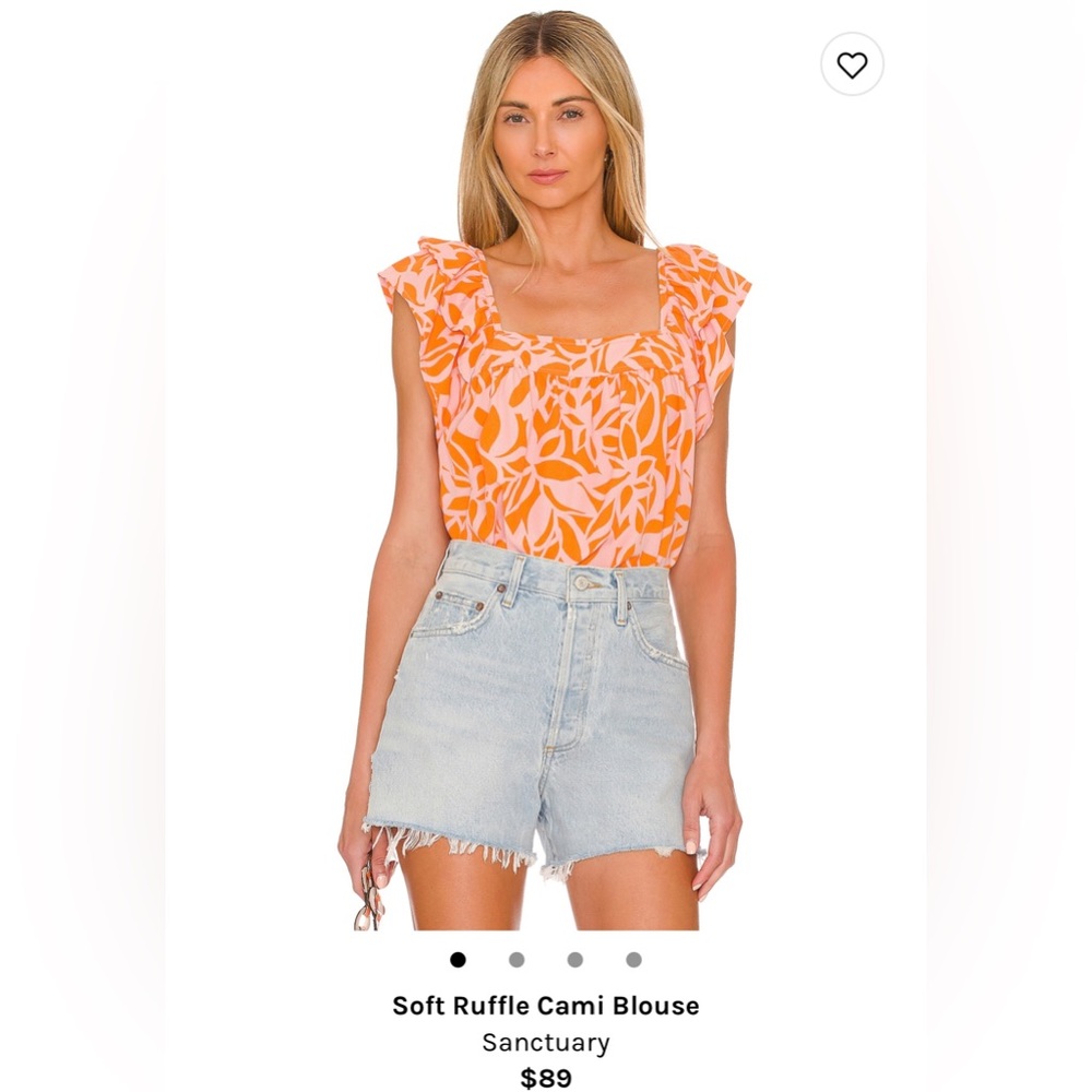 Soft Ruffle Cami blouse. In perfect condition.